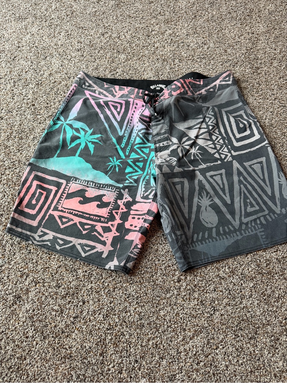 Billabong Sundays Pro Recycler Boardshorts Mens 38 Tropical Surf Swim Trunks